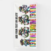 パーティータイムバナー 横断幕 (縦)