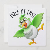 パーティータイムバード – 最後にフリー招待状 招待状 (正面)