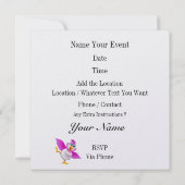 パーティータイムバード – 最後にフリー招待状 招待状 (裏面)