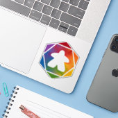 パーティータイムメイルビニールステッカー シール (ノートパソコンとiPhone)