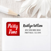 パーティータイムレッド日が差すこと ラベル (インサイチュ)