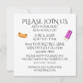 パーティータイム ご招待 招待状 (裏面)