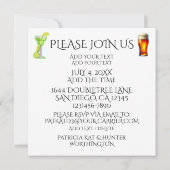 パーティータイム ご招待 招待状 (裏面)