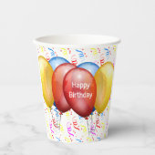 パーティータイム ハッピーバースデー   紙コップ (正面)