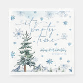 パーティータイム！冬の誕生日 スタンダードランチョンナプキン (正面)