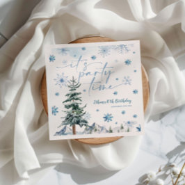 パーティータイム！冬の誕生日 スタンダードランチョンナプキン