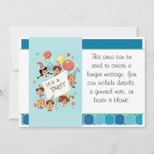 パーティータイム 招待状 (正面)