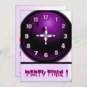 パーティータイム 招待状 (正面/裏面)