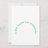 パーティータイム 招待状 (裏面)