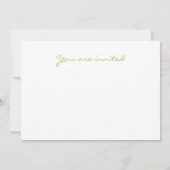 パーティータイム 招待状 (裏面)