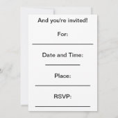 パーティータイム 猫 - 誕生日招待状 招待状 (裏面)