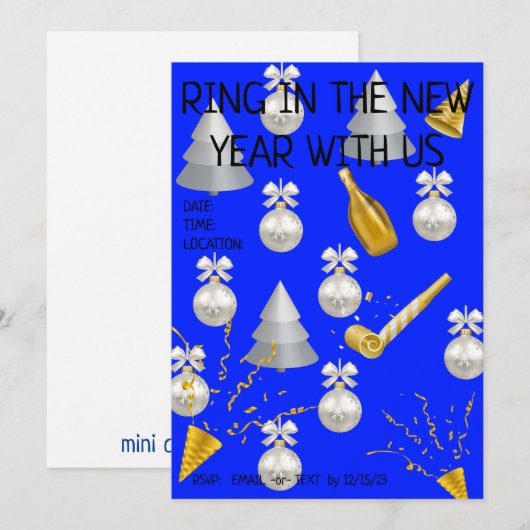 パーティータイム!(空白) シーズンカード (正面/裏面)