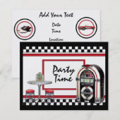 パーティータイム - SRF 招待状 (正面/裏面)