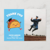 パーティータコ卒業写真感謝ポストカード ポストカード (正面)