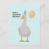 パーティーダックパン:クッキング誕生日を持つ ポストカード (正面)