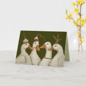 パーティーダック カード (黄色い花)