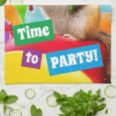 パーティーチマンクインソンブレロ キッチンタオル (折り畳み)