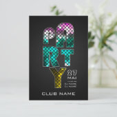 パーティーチラシ招待状 招待状 (スタンド正面)