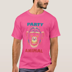 パーティーチンパンジー猿猿ゴリラオランウト Tシャツ