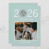 パーティーディスコモダンボール大写真年賀状 シーズンカード (正面/裏面)