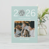 パーティーディスコモダンボール大写真年賀状 シーズンカード (スタンド正面)