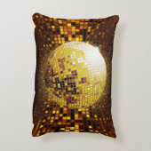 パーティーディスコ：ヴィンテージ白熱［赤熱］光を放つライト。 アクセントクッション (裏面(縦))