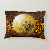 パーティーディスコ：ヴィンテージ白熱［赤熱］光を放つライト。 アクセントクッション (裏面)