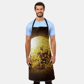 パーティーディスコ：ヴィンテージ白熱［赤熱］光を放つライト。 エプロン (着用した状態)