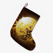 パーティーディスコ：ヴィンテージ白熱［赤熱］光を放つライト。 スモールクリスマスストッキング (正面 (吊り時))