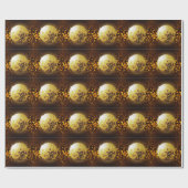 パーティーディスコ：ヴィンテージ白熱［赤熱］光を放つライト。 ラッピングペーパー (フラット)