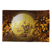 パーティーディスコ：ヴィンテージ白熱［赤熱］光を放つライト。 枕カバー (裏面)