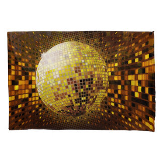 パーティーディスコ：ヴィンテージ白熱［赤熱］光を放つライト。 枕カバー