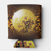 パーティーディスコ：ヴィンテージ白熱［赤熱］光を放つライト。 缶クーラー (裏面)