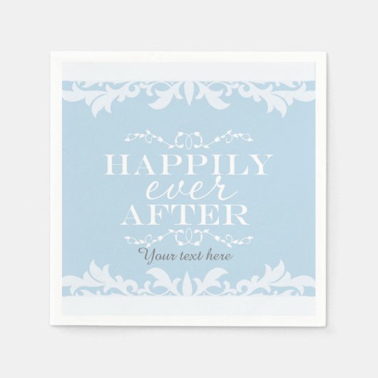 パーティーディナーカクテルナプキンズの後に幸せに スタンダードカクテルナプキン (正面)