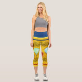 パーティーデザイン(バルーンと花) カプリレギンス (正面)