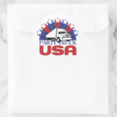 パーティートラックUSA：シール ラウンドシール (バッグ)