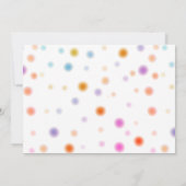 パーティードッグキッズファースト誕生日 招待状 (裏面)