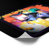 パーティードッグルイジアナマルディグラ ポスター (角)