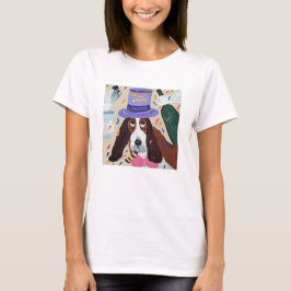 パーティードッグ バセットハウンド Tシャツ