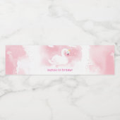 パーティードリンクかわいらしス白鳥プリンセスピガーリーンク金ゴールド ペットボトルラベル (シングルラベル)