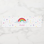 パーティードリンクカラフルおもしろい虹色 ペットボトルラベル (シングルラベル)