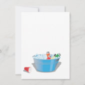 パーティードリンク招待状とワイン、ソーダ、ビール 招待状 (裏面)