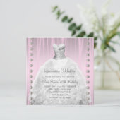 パーティードレスパールピンクキンセアニェラ 招待状 (スタンド正面)
