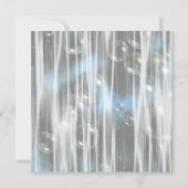 パーティードレスホワイトとブルーキンセアニェラ招待状 招待状 (裏面)