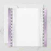 パーティードレス パール プラム パープル キンチェア 招待状 (裏面)