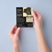 パーティードレス、婦人服店広告ズ チラシ (手)