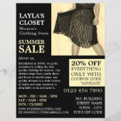 パーティードレス、婦人服店広告ズ チラシ (正面)