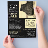 パーティードレス、婦人服店広告ズ チラシ (手)