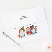 パーティーナグタグクリスマス格言ホリデイ スクエアシール (封筒)