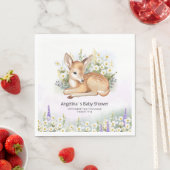 パーティーナプキンは可愛らしい子鹿の赤ちゃんシャワー スタンダードランチョンナプキン (インサイチュ)